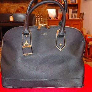 Aldo Elegant Black Satchel Bag